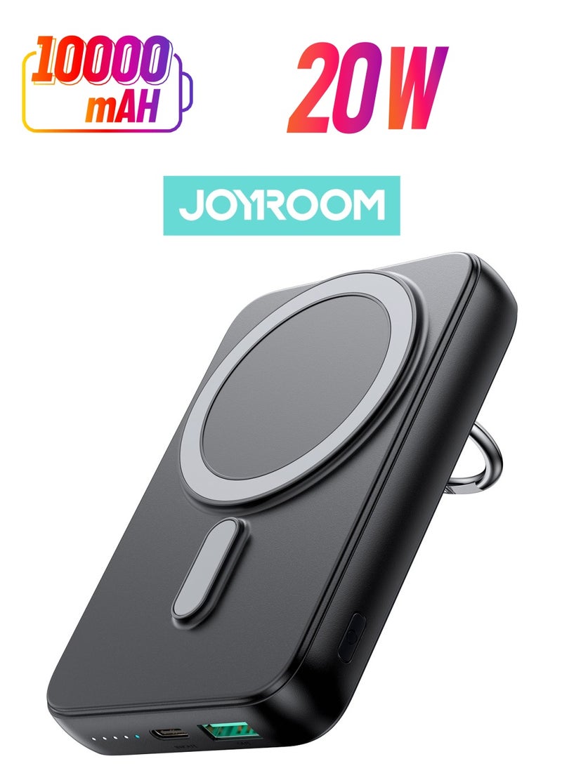 JOYROOM - 10000 mAh JR-W050 20W Magnetic Wireless Charger Power Bank Fast Charging For IPhone Samsung Xiaomi Large Capacity Portable Black - Image 1