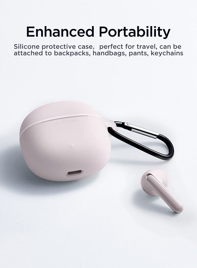 JOYROOM - JR-FB1 In-Ear True Wireless Bluetooth 5.3 Earphones DNS Call Noise Reduction With Charging Case Pink - Image 1