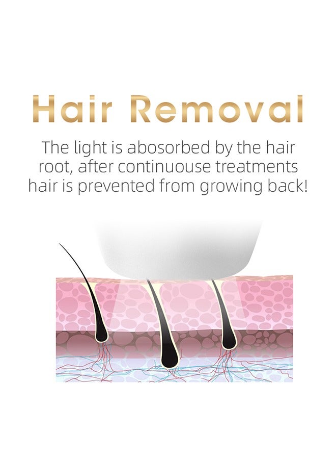 DEESS GP590 Plus Ice Cooling IPL Hair Removal Device With 3 Lamps Gold - Image 4