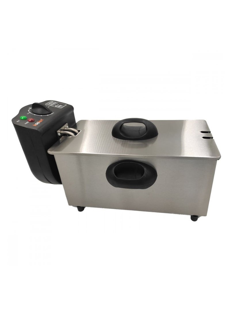 KOOLEN Stainless Steel Deep Oil Fryer 3 L 2000 W 816102004 Black/Silver  - Image 3
