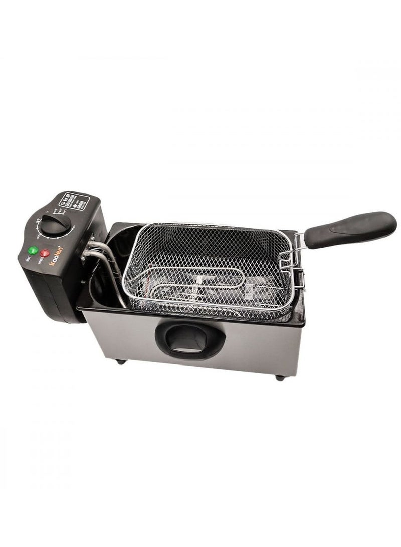 KOOLEN Stainless Steel Deep Oil Fryer 3 L 2000 W 816102004 Black/Silver  - Image 4