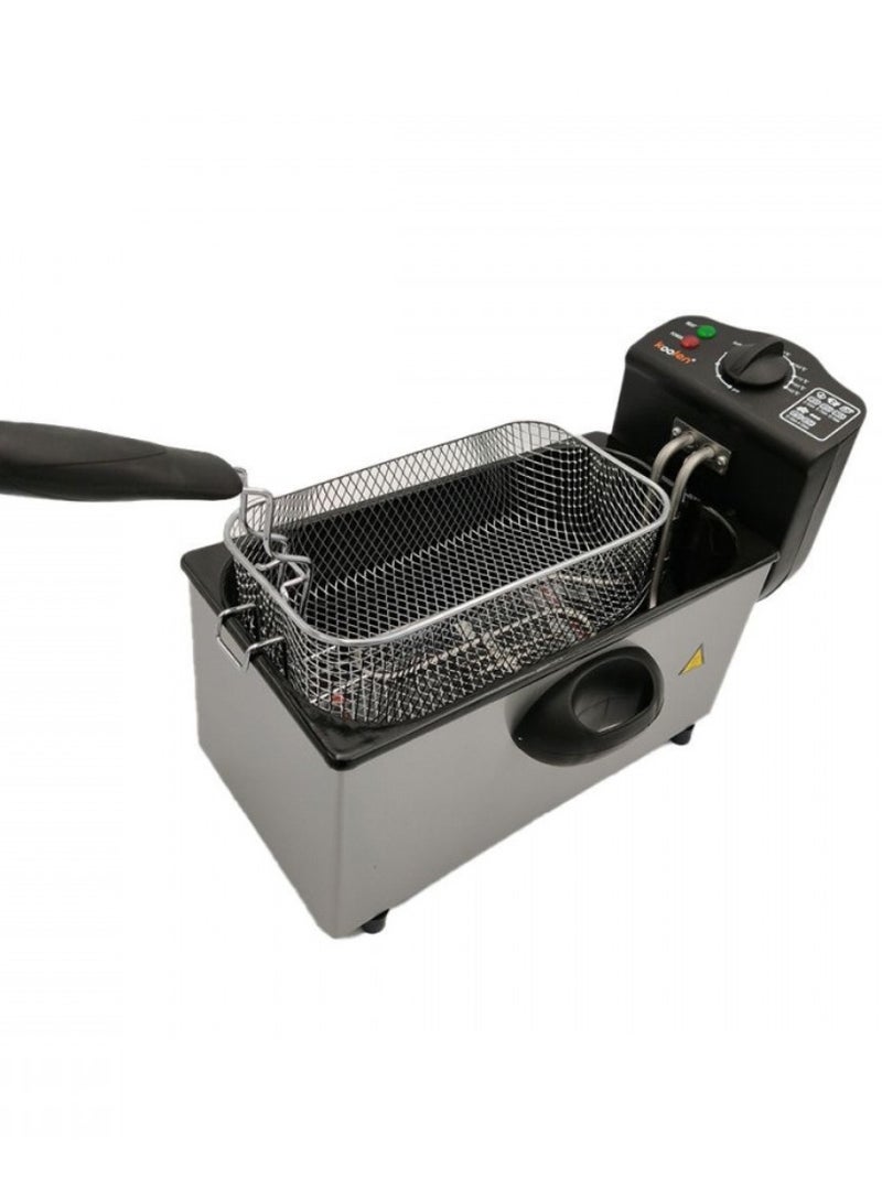 KOOLEN Stainless Steel Deep Oil Fryer 3 L 2000 W 816102004 Black/Silver  - Image 5