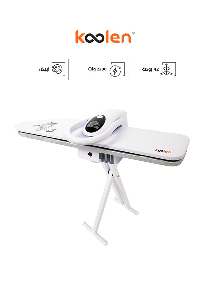 KOOLEN Steam Press Stand 500 ml 2200 W 803.102.009 White - Image 1