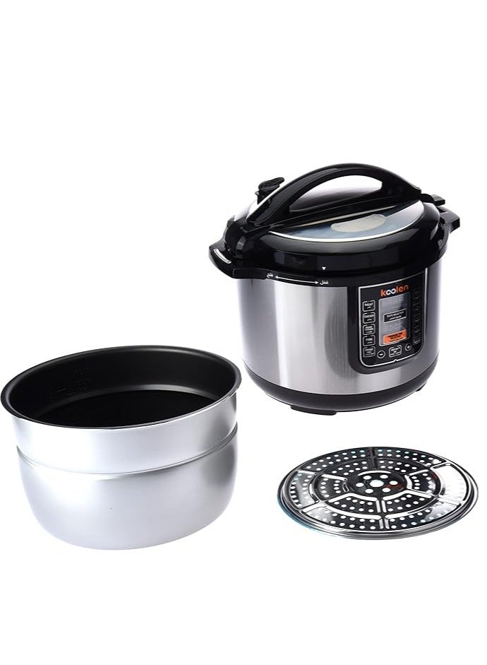 KOOLEN Electric Pressure Cooker 10 L 1600 W 816106004 Silver - Image 3