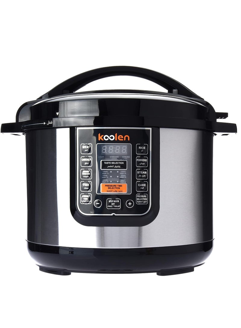 KOOLEN Electric Pressure Cooker 10 L 1600 W 816106004 Silver - Image 1