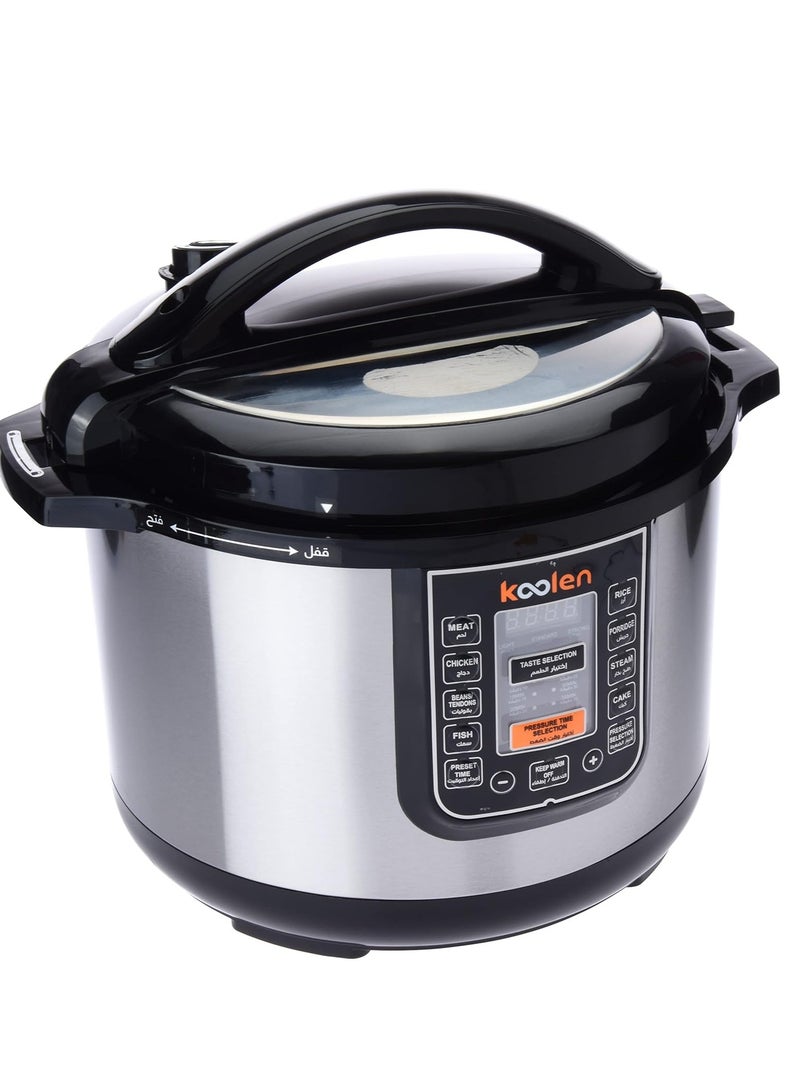 KOOLEN Electric Pressure Cooker 10 L 1600 W 816106004 Silver - Image 2