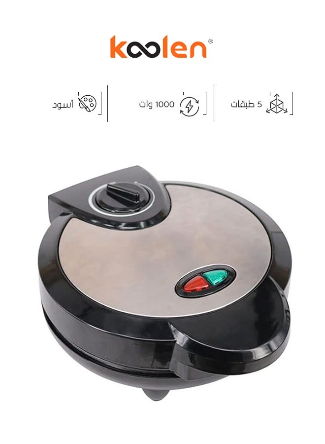 KOOLEN Waffle Maker 1000 W 800108001 Black - Image 1