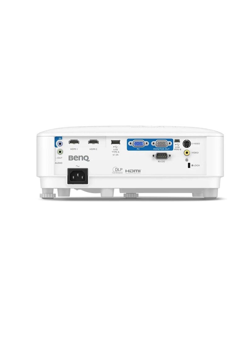 BenQ - Projector - 4000 ANSI Lumens, WXGA (1280x800) Resolution, Dual HDMI Ports, 20000:1 Contrast Ratio MW560 White - Image 1