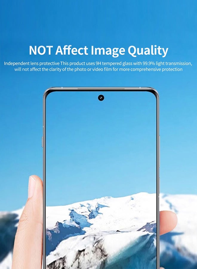 OnePlus 12 Tempered Glass Camera Lens Protector Round Edge And 99% HD Clarity Camera Lens Protector Black