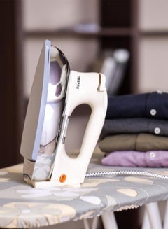 GEEPAS Heavy Weight Automatic Dry Iron With Teflon Plated Sole Plate 1200 W GDI7752 White/Silver/Grey  - Image 5