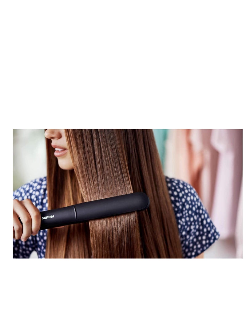 فيليبس مستقيم العناية الأساسية مكواة حماية حرارية BHS375/03، ضمان 2 سنوات أسود/بنفسجي - Image 4