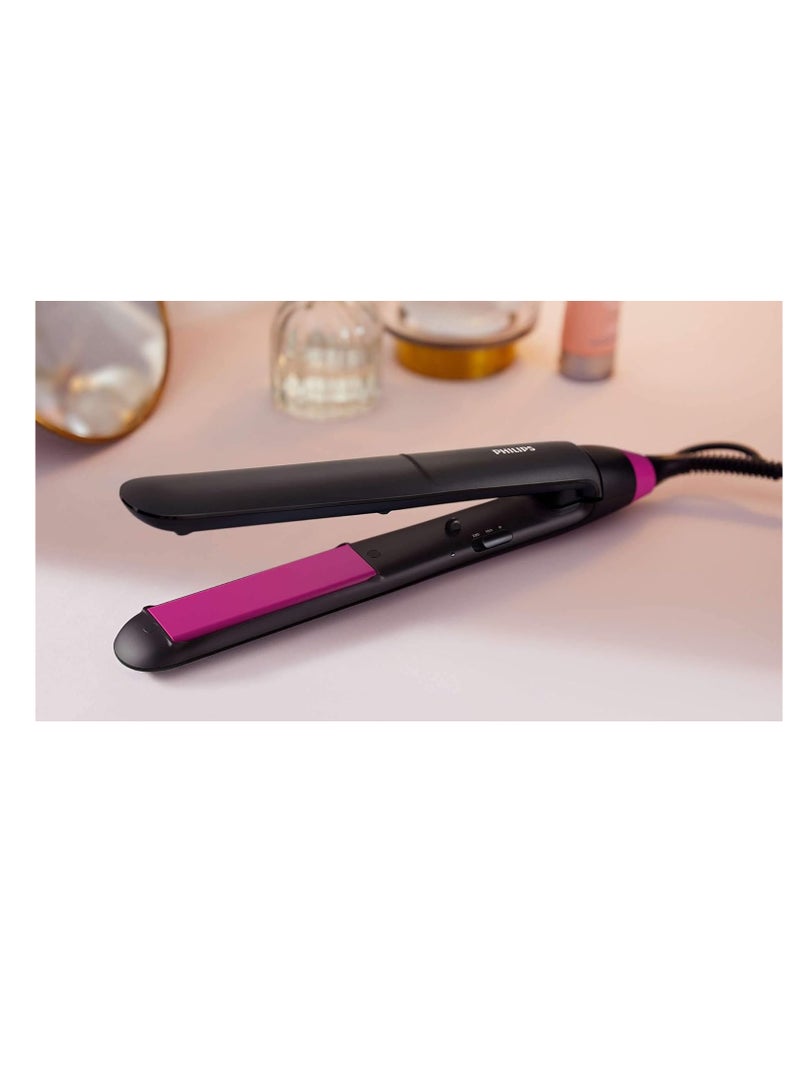 فيليبس مستقيم العناية الأساسية مكواة حماية حرارية BHS375/03، ضمان 2 سنوات أسود/بنفسجي - Image 3