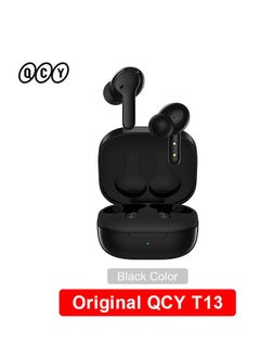 QCY T13 True Wireless Earbuds Bluetooth 5.1 Headphones Touch Control With Charging Case IPX5 Waterproof Stereo Earphones In-Ear Built-In Mic Headset 40H Playtime Black  - Image 2