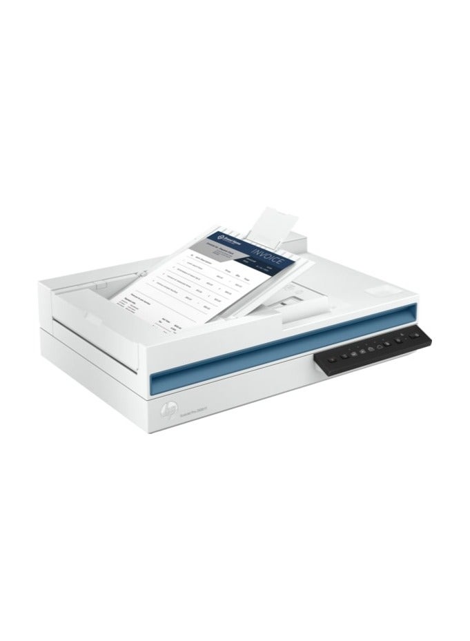 HP - HP ScanJet Pro 2600 f1 (20G05A) White - Image 1