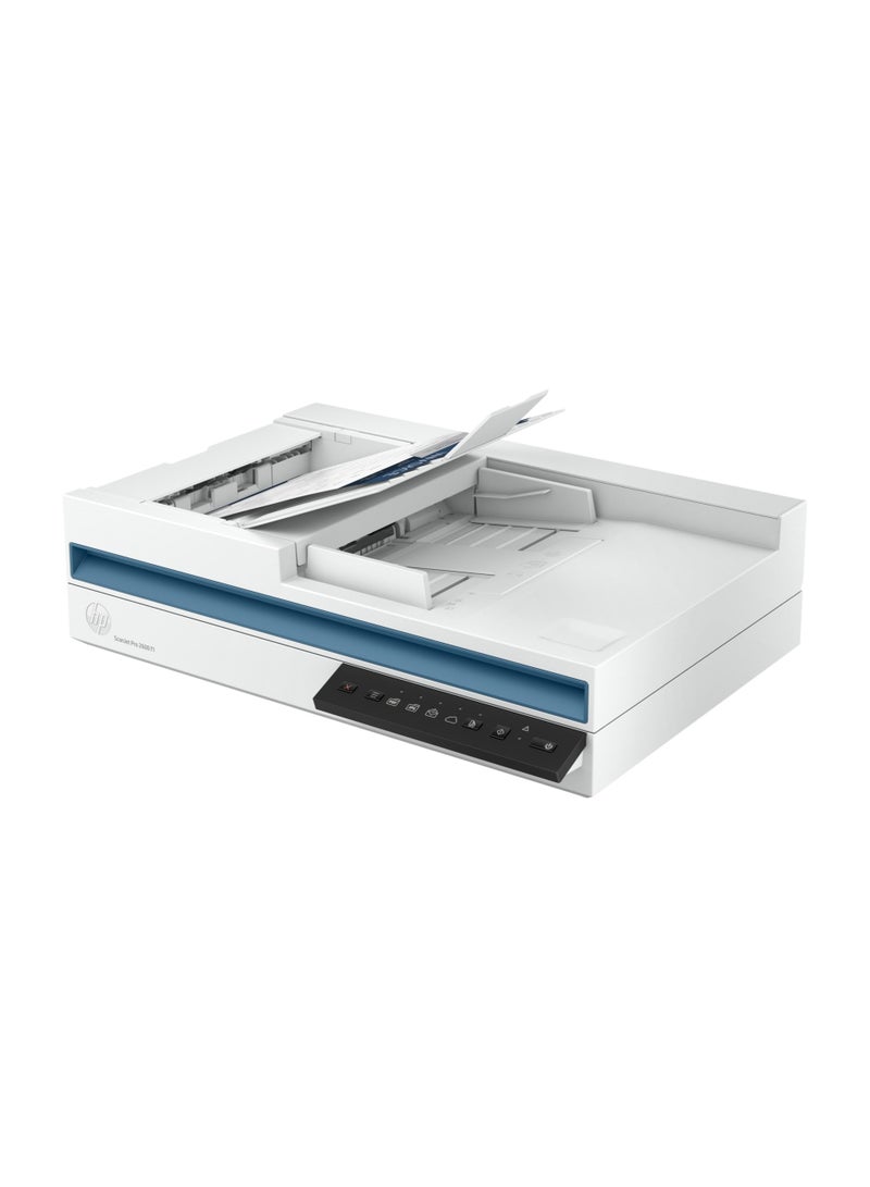 HP - HP ScanJet Pro 2600 f1 (20G05A) White - Image 1