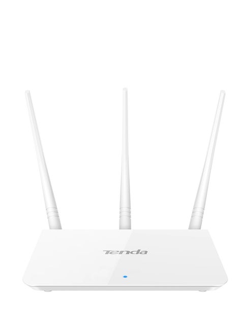 نقطة الوصول المنزلية TENDA F3 Wireless N300، بسرعة 300 ميجابت في الثانية، وIP QoS، وزر WPS باللون الأبيض