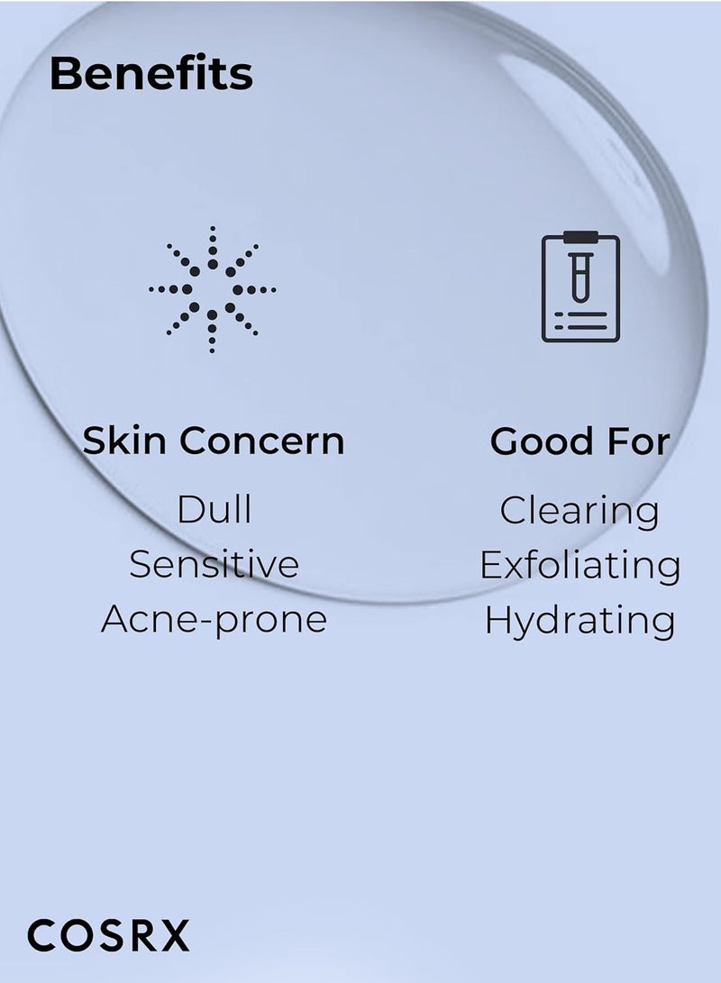 Cosrx - AHA/BHA Treatment Toner 5.07 Fl.oz/ 150Ml, Facial Exfoliating Spray For Whiteheads, Pores, And Uneven Skin, Korean Toner, Not Tested On Animals, No Parabens, No Sulfates, Korean Skincare 150ml - Image 1