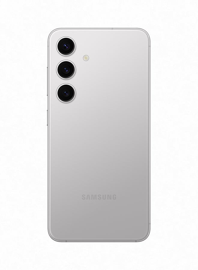 سامسونج - هاتف Galaxy S24 ثنائي الشريحة بلون رمادي رخامي وذاكرة وصول عشوائي (RAM) سعة 8 جيجابايت وذاكرة داخلية 256 جيجابايت يدعم تقنية 5G - إصدار عالمي - Image 1