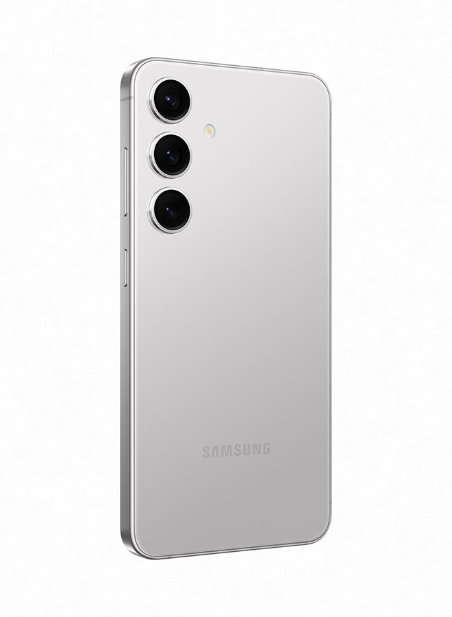 سامسونج - هاتف Galaxy S24 ثنائي الشريحة بلون رمادي رخامي وذاكرة وصول عشوائي (RAM) سعة 8 جيجابايت وذاكرة داخلية 256 جيجابايت يدعم تقنية 5G - إصدار عالمي - Image 1