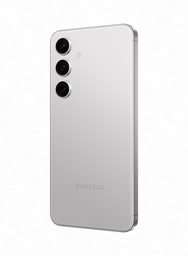 سامسونج - هاتف Galaxy S24 ثنائي الشريحة بلون رمادي رخامي وذاكرة وصول عشوائي (RAM) سعة 8 جيجابايت وذاكرة داخلية 256 جيجابايت يدعم تقنية 5G - إصدار عالمي - Image 1
