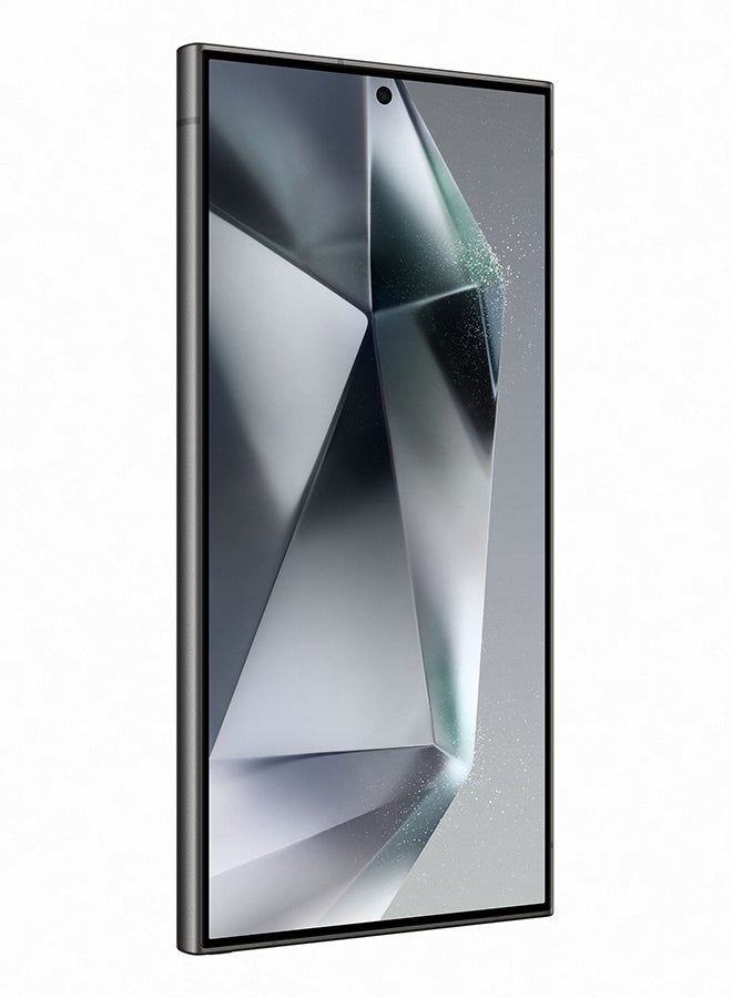 سامسونج - هاتف Galaxy S24 Ultra ثنائي الشريحة بلون أسود تيتانيوم وذاكرة وصول عشوائي (RAM) سعة 12 جيجابايت وذاكرة تخزين داخلية 256 جيجابايت يدعم تقنية 5G - إصدار عالمي - Image 1