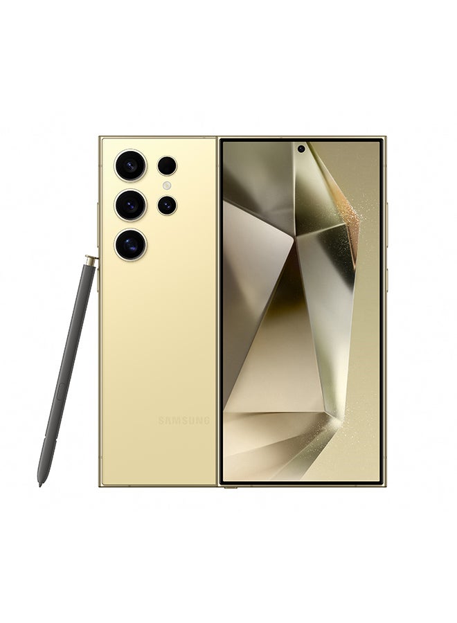 Samsung Galaxy S24 Ultra Dual SIM Titanium Yellow 12GB RAM 512GB 5G - International Version - Image 1