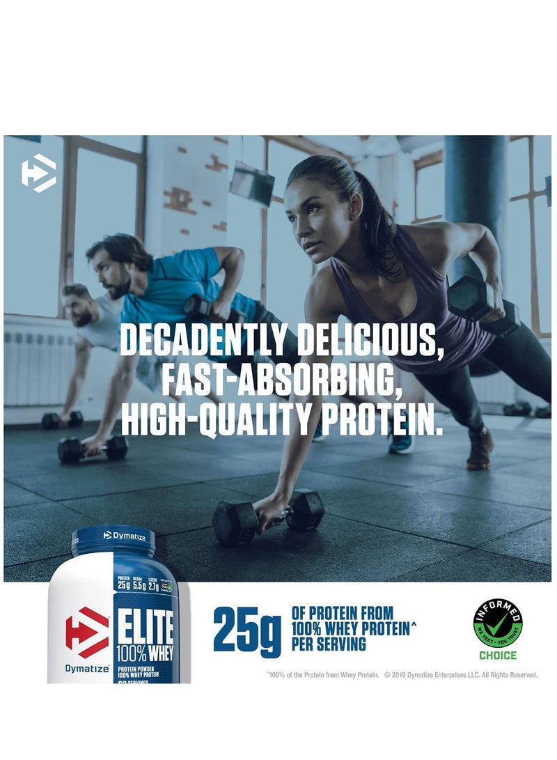 Dymatize - Elite 100% Whey Protein Powder Rich Chocolate 2 lbs 907g - Image 1