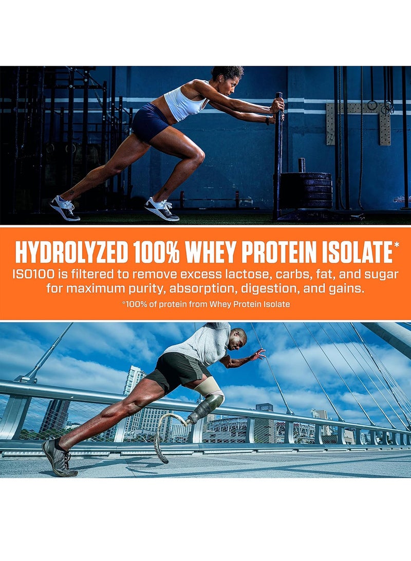 Dymatize Dy ISO 100 1.3lb Dunkin Cappuccino 20 serving  - Image 5