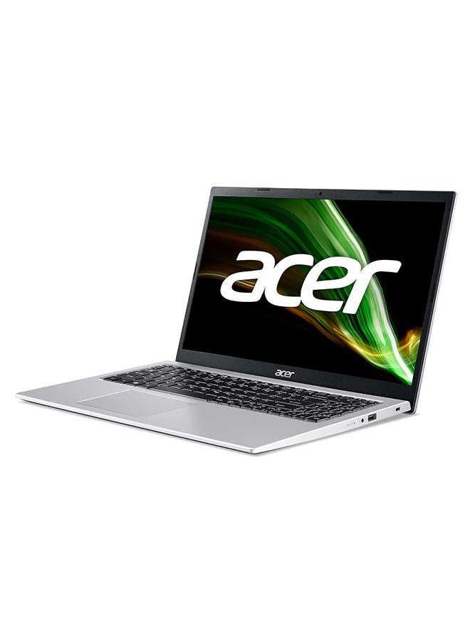 أيسر - لابتوب أسباير لايت AL14 بشاشة مقاس 14 بوصة ومعالج كور i3-N300 وذاكرة وصول عشوائي رام 8 جيجابايت ومحرك أقراص اس اس دي سعة 512 جيجابايت وبطاقة رسومات إنتل فائقة الوضوح ونظام تشغيل ويندوز 11 هوم الإنجليزية/العربية فضي - Image 1