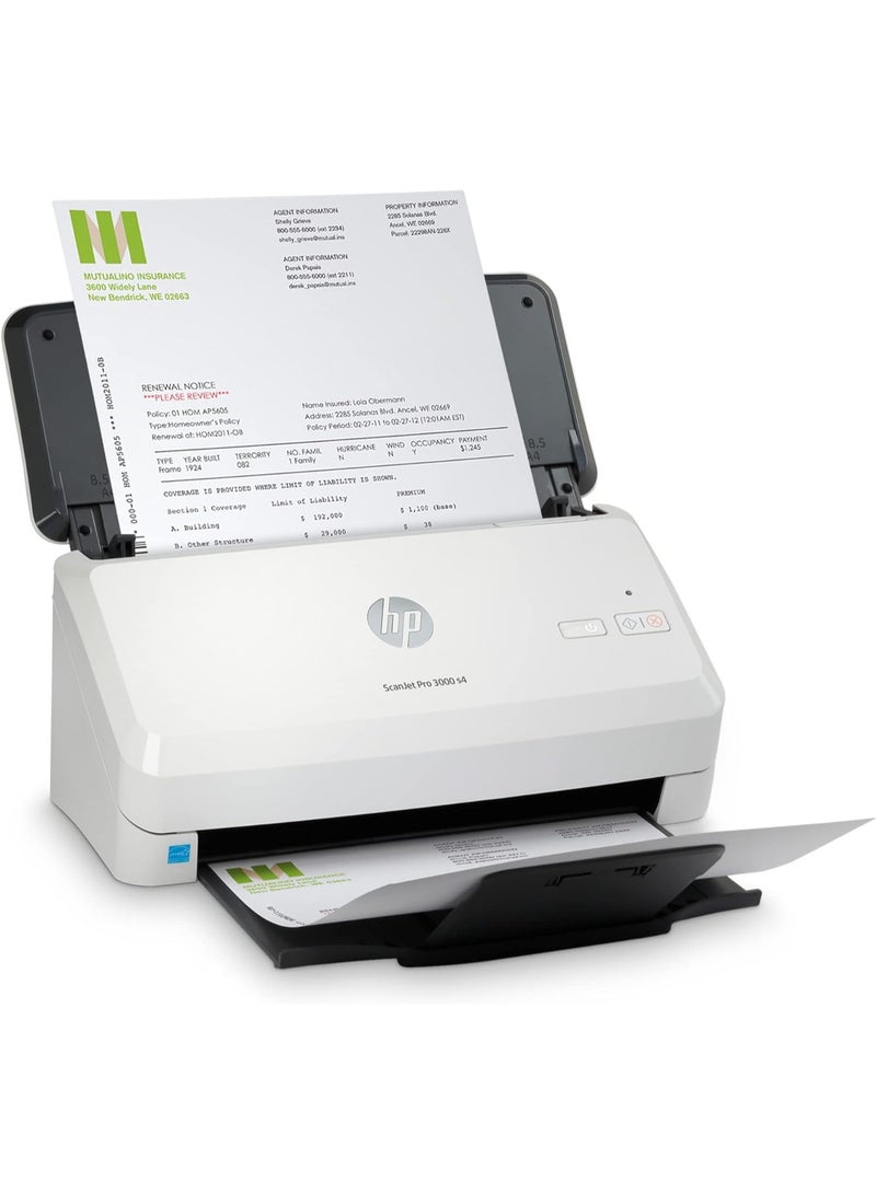 HP الماسح الضوئي لتغذية الورق Scanjet Pro 3000 S4 - 4000 صفحة في اليوم بمعدل 40 صفحة في الدقيقة / 80 صورة في الدقيقة - 6Fw07A - Image 5
