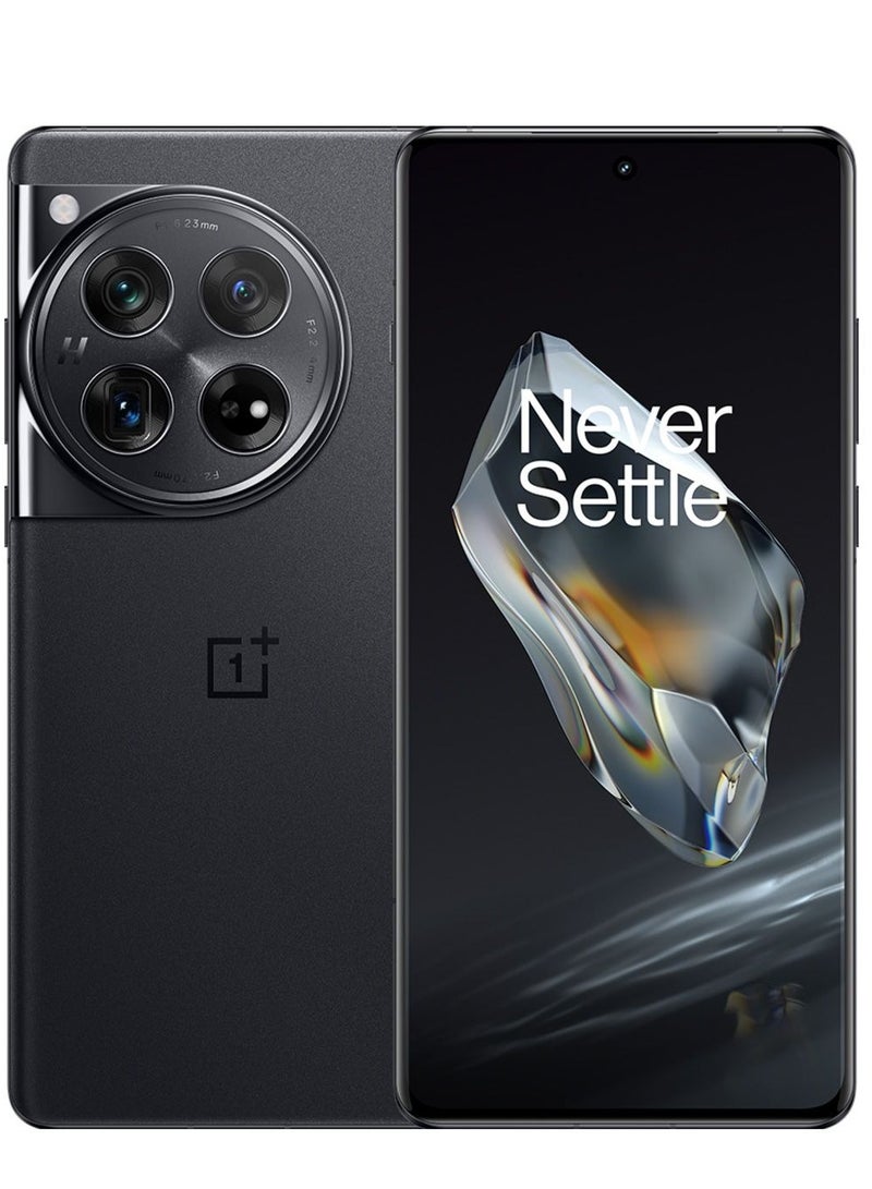 ون بلس هاتف ذكي 12 5G 24GB+1TB Snapdragon 8 Gen 3 شاشة AMOLED مقاس 6.82 بوصة بدقة 50 ميجابكسل LYT-808 OIS بطارية 5400 مللي أمبير 100 واط SuperVooc NFC، إصدار صيني باللون الأسود - Image 1