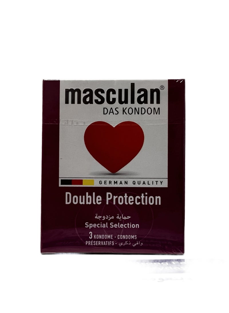 masculan Double Protection Special Selection 3 Condoms  - Image 1