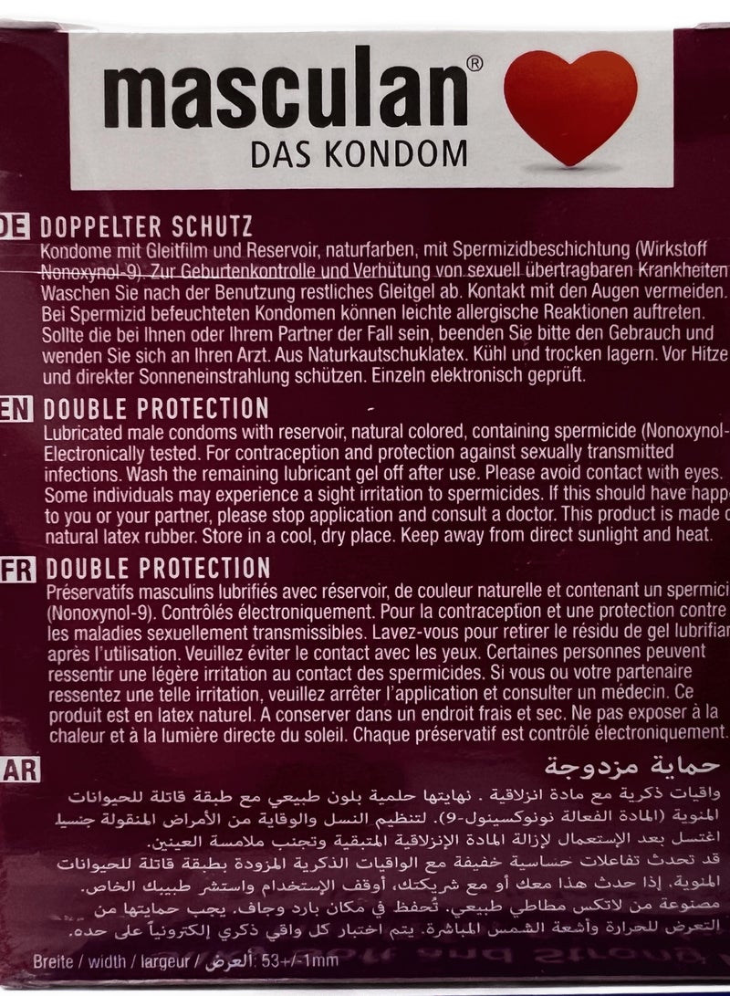 masculan Double Protection Special Selection 3 Condoms  - Image 2
