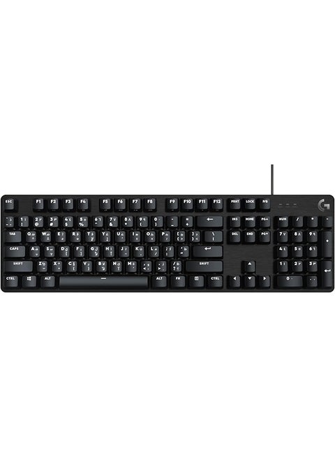 G413 SE Full-Size Mechanical Gaming Keyboard - Backlit Keyboard with Tactile Mechanical Switches, Anti-Ghosting, Compatible with Windows, macOS, AR Keyboard - Black Aluminium
