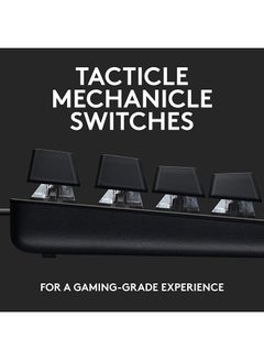 Logitech Logitech G413 SE Full-Size Mechanical Gaming Keyboard - Backlit Keyboard with Tactile Mechanical Switches, Anti-Ghosting, Compatible with Windows, macOS, AR Keyboard - Black Aluminium  - Image 2