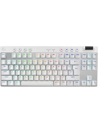 Logitech G PRO X TKL LIGHTSPEED Wireless Gaming Keyboard, Ultra-Portable Tenkeyless Design, LIGHTSYNC RGB, PBT keycaps, Tactile Switches (GX Brown), US INTL Layout - White - pnsku/N70037125V/45/_/1704964512/37938c5e-4da6-43b1-ac7c-d96d7907c54b