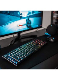 Logitech Logitech G Logitech G915 LIGHTSPEED RGB Mechanical Gaming Keyboard, Low Profile GL Clicky Key Switch, LIGHTSYNC RGB, Advanced LIGHTSPEED Wireless and Bluetooth Support - Clicky  - Image 5