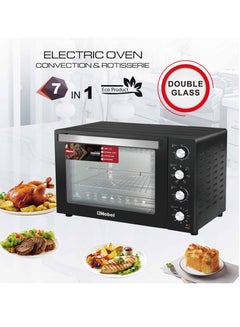 Nobel 7 In 1 Electric Oven With 4 Control Knobs, 70-250° Adjustable Temperature Control, 120 Min Timer With Bell Ring And Thermostat For Up Heating 120 L 2800 W NEO135PRO Black  - Image 5