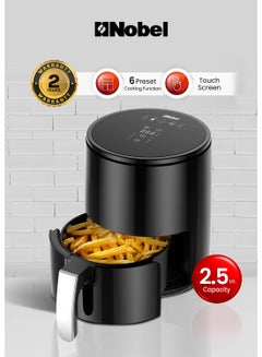 Multifunctional Air Fryer With 6 Preset Programs, Overheat Prevention, Digital Touch With 1-60 Min Timer 2.5 L 1200 W NAF350 Black