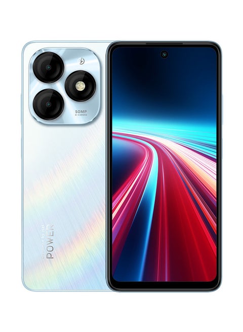 هاتف P55 ثنائي الشريحة بلون أزرق أورورا، 8 + ذاكرة وصول عشوائي (RAM) سعة 16 جيجابايت، وذاكرة داخلية 256 جيجابايت، يدعم تقنية 4G - إصدار الشرق الأوسط