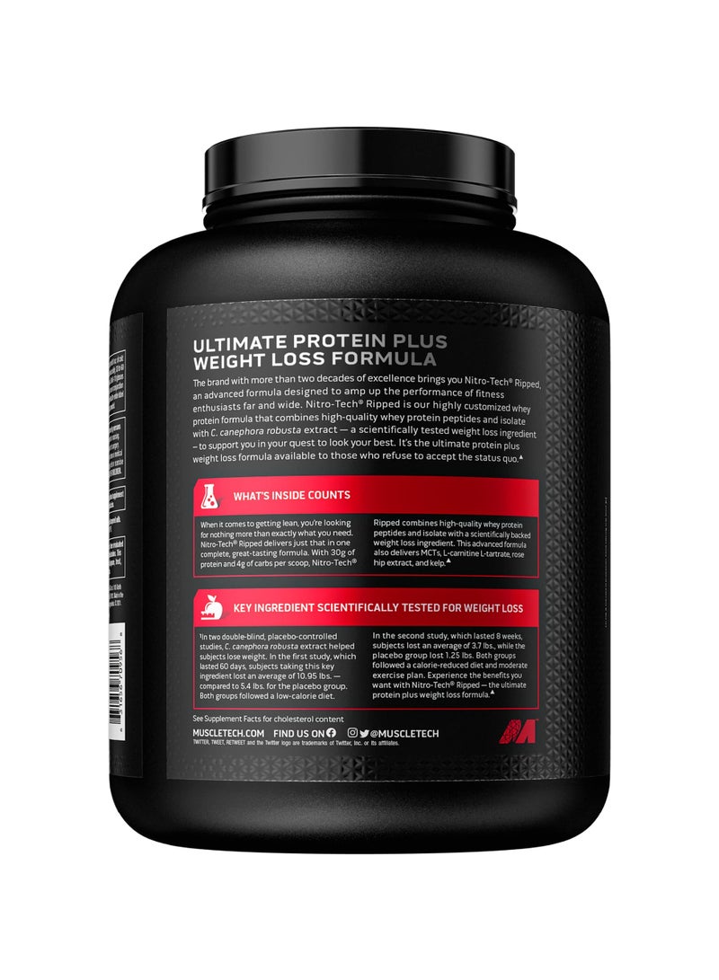 MuscleTech NitroTech Ripped Lean Protein, Chocolate Fudge Brownie, 4 Lbs., 1.81 Kg - Image 3