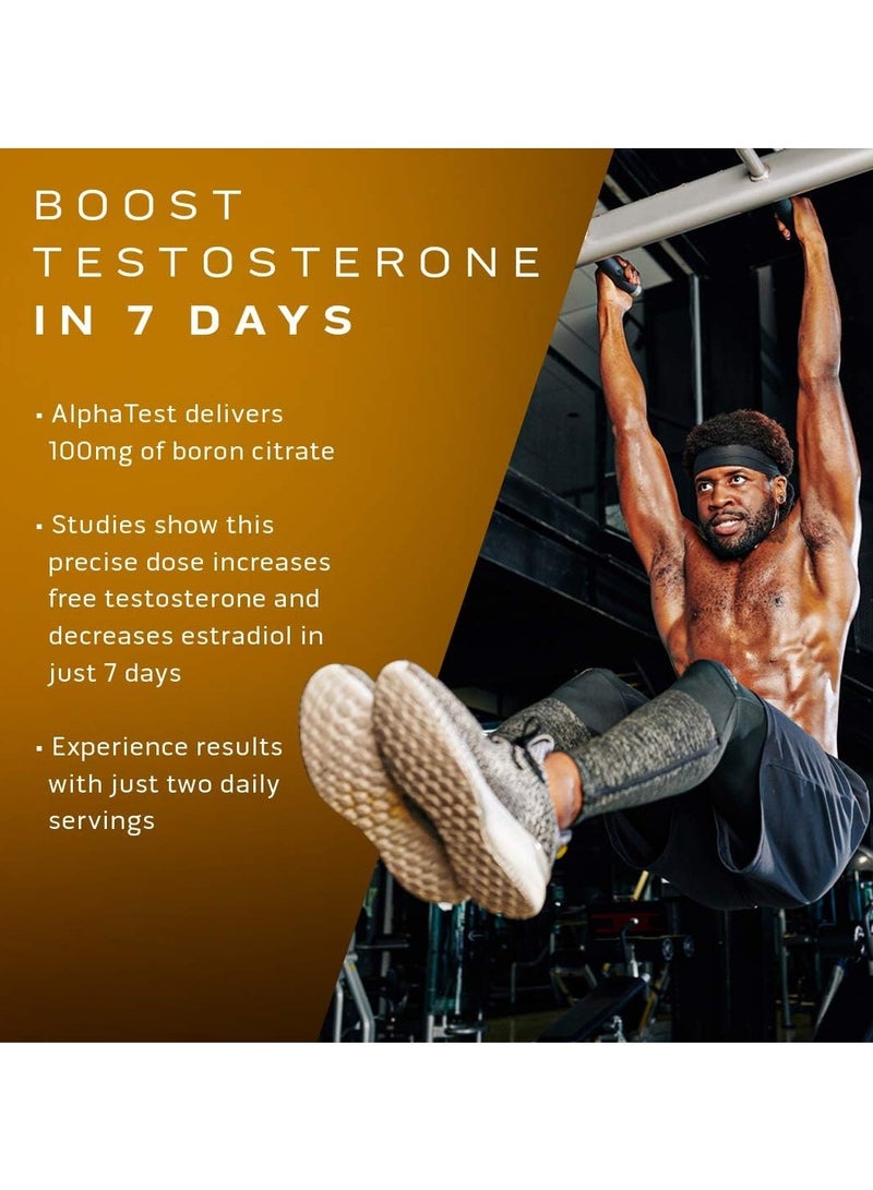 MuscleTech - Alpha Test Maximum-Strength Testosterone Booster 120 Capsules - Image 1