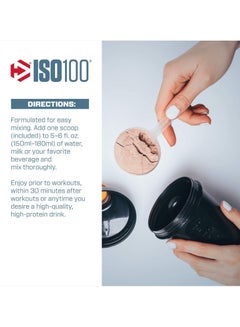 Dymatize Iso 100 Hydrolyzed 100% Whey Protein Isolate Gourmet Vanilla 20 Serving  - Image 5