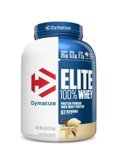 Dymatize Elite 100% Whey Protein Powder Gourmet Vanilla 5Lb  - Image 1