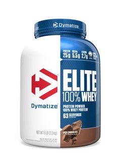 Dymatize Elite 100% Whey Protein Powder Rich Chocolate 5Lb  - Image 1