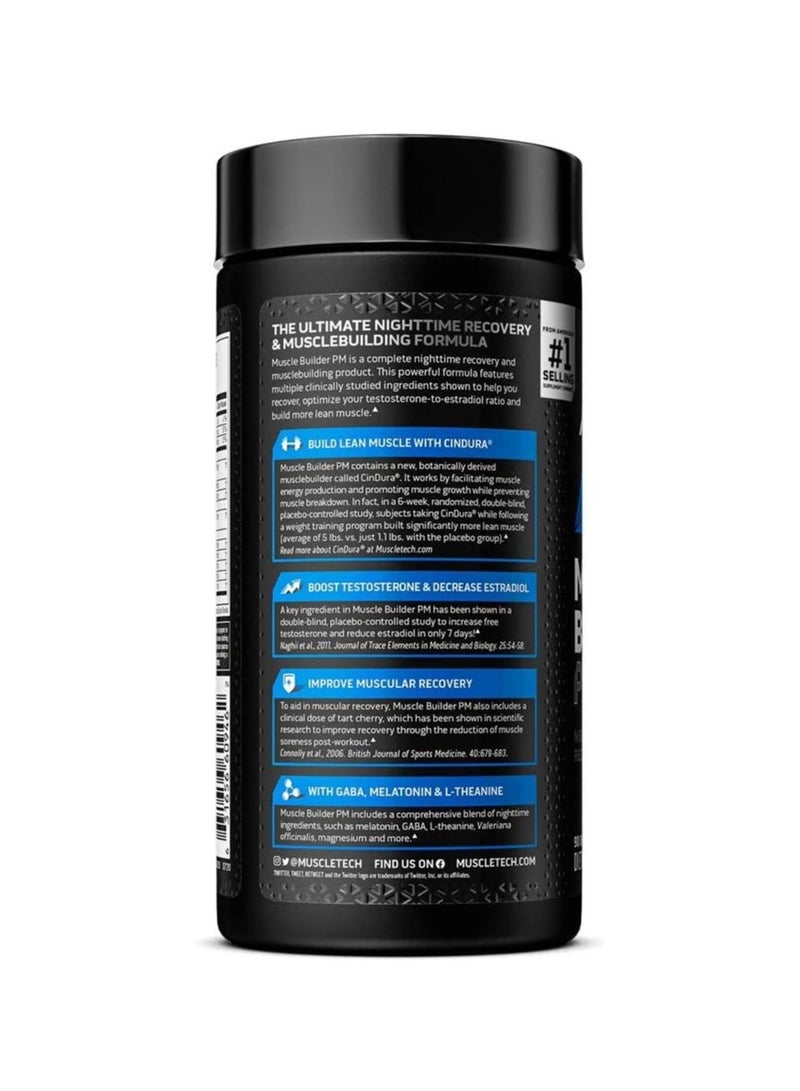 MuscleTech - Muscle Builder PM Night Time Recovery Formula, 90 Capsules - Image 1