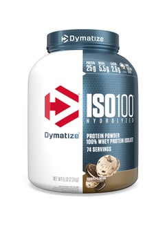 Dymatize Iso 100 Hydrolysed 100% Whey Protein Isolate Cookies And Cream 5Lb  - Image 1