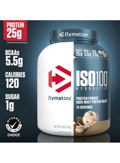 Dymatize Iso 100 Hydrolysed 100% Whey Protein Isolate Cookies And Cream 5Lb  - Image 2
