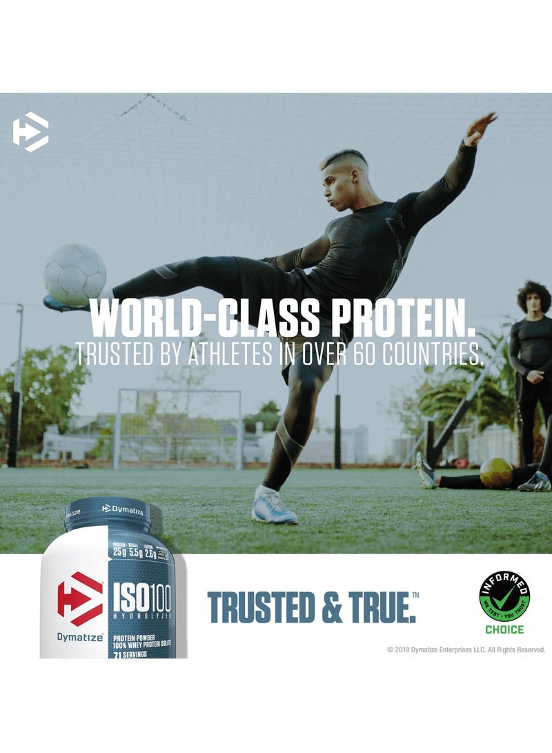 ديماتيز بروتين مصل اللبن المعزول بنسبة 100% من ايزو 100 بنكهة زبدة الفول السوداني والشوكولاتة 5 رطل - Image 4