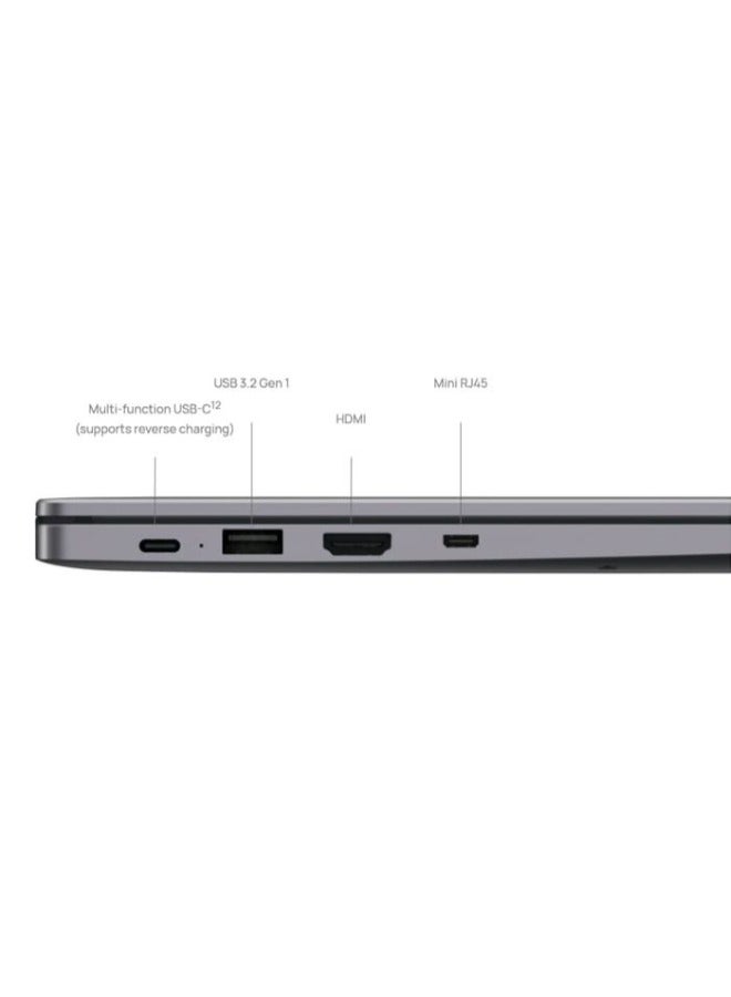 HUAWEI - Matebook B3-420 With 14-inch Full HD (1920x1080) Display, Intel Core i5-1135G7 Processor/16GB RAM/512GB SSD M.2/Windows 10 Pro/Intel Iris Xe Graphics/ English/Arabic Space Grey - Image 1